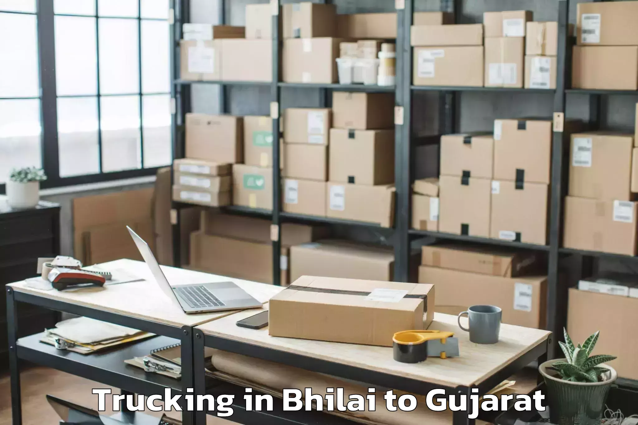 Affordable Bhilai to Manavadar Trucking